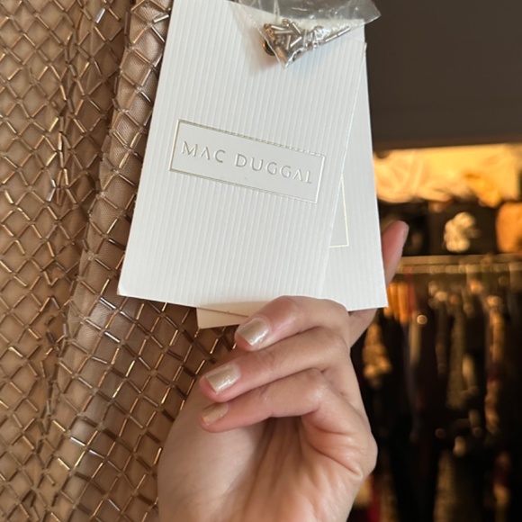 Mac Duggal Beaded Maxi Evening Gown - Picture 7 of 11